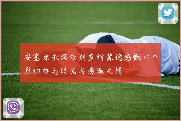 安塞尔米诺告别多特蒙德感慨六个月的难忘时光与感激之情